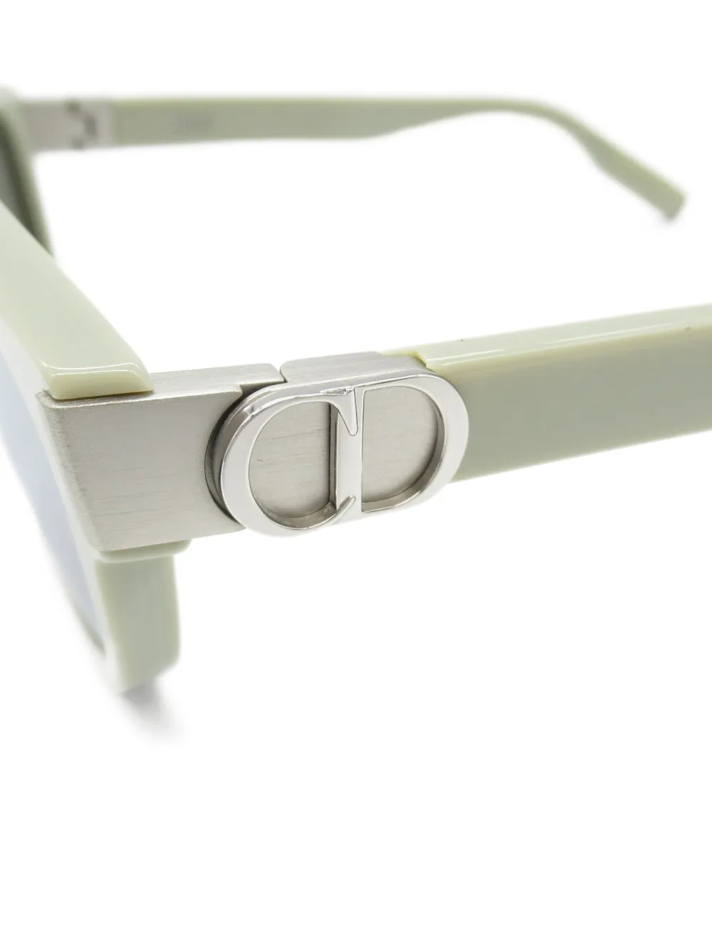 DIOR Pre-owned 2020s Logo-plaque Sunglasses In Green