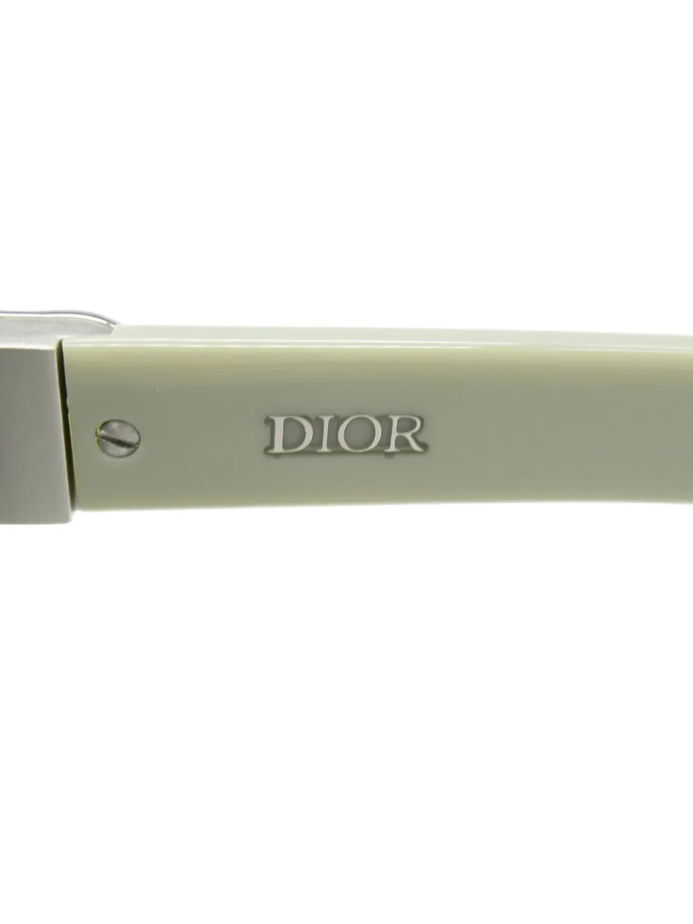 DIOR Pre-owned 2020s Logo-plaque Sunglasses In Green