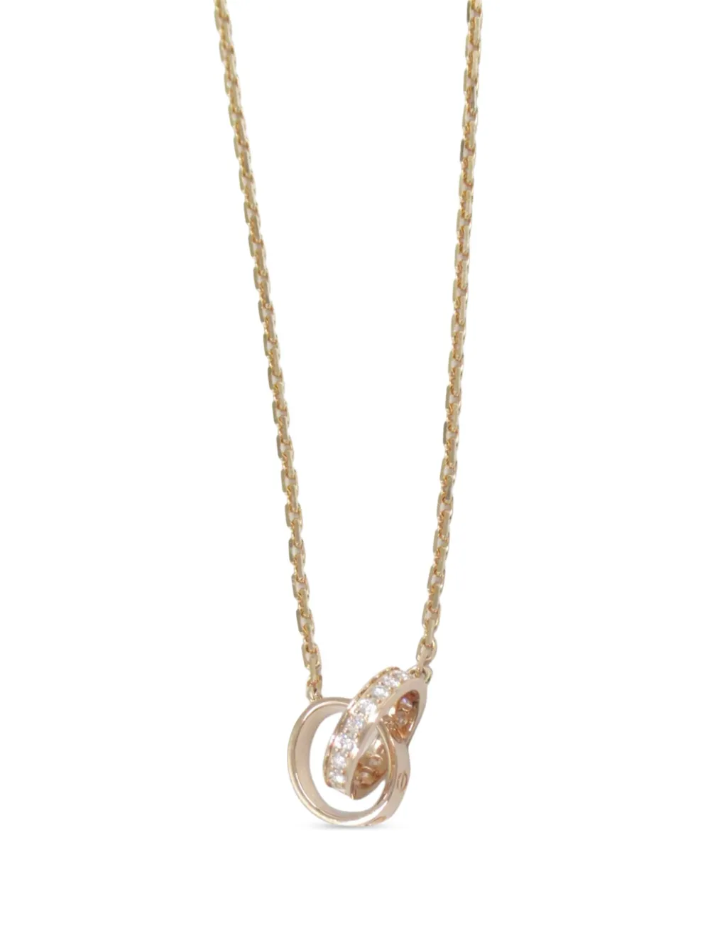 Cartier 2010s Baby Love ダイヤモンド ネックレス 18Kローズゴールド - ピンク Cartier 2010s Baby Love ダイヤモンド ネックレス 18Kローズゴールド - ピンク