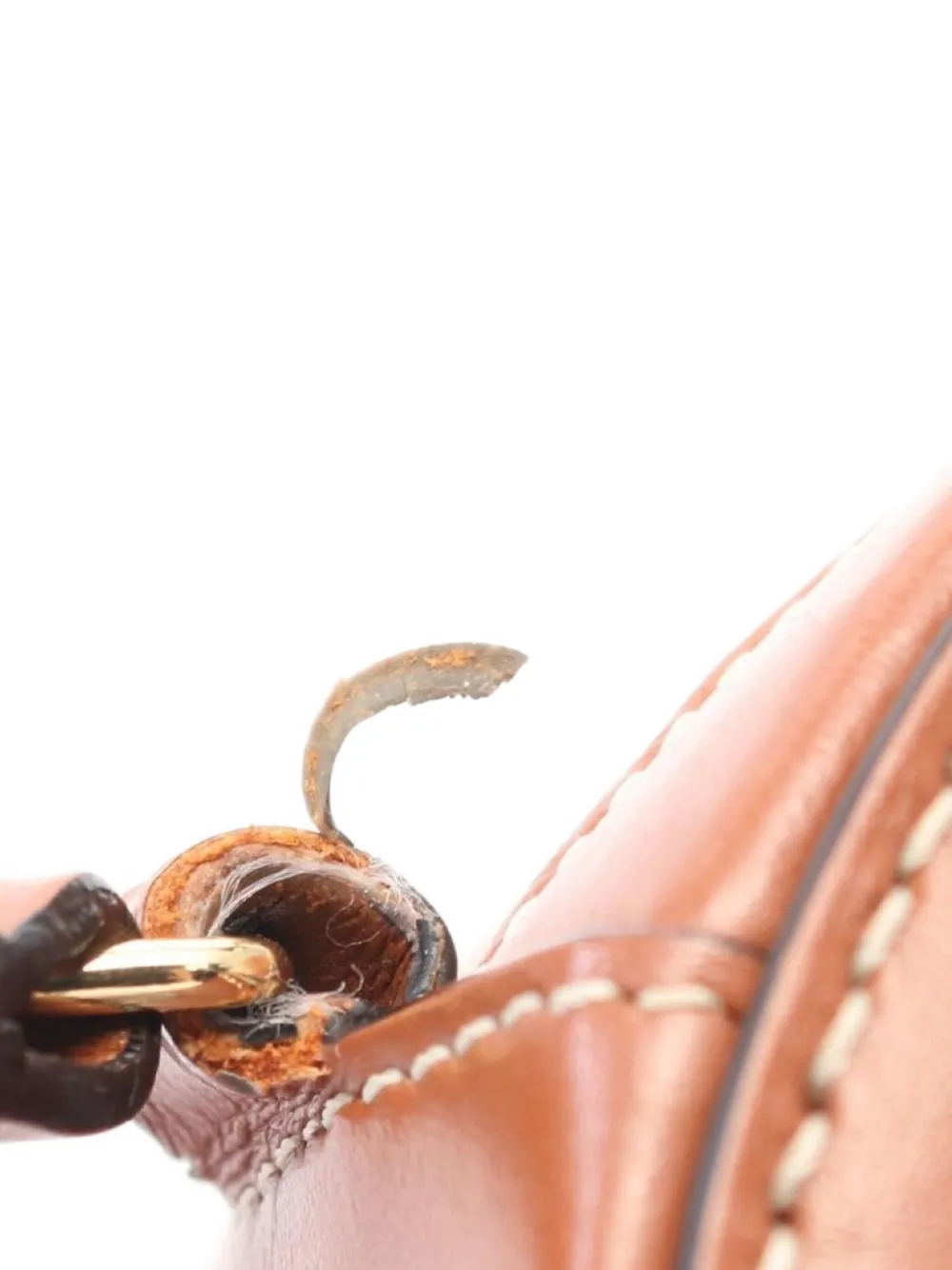 Pre-owned Celine 2000 Triomphe Shoulder Bag In Brown