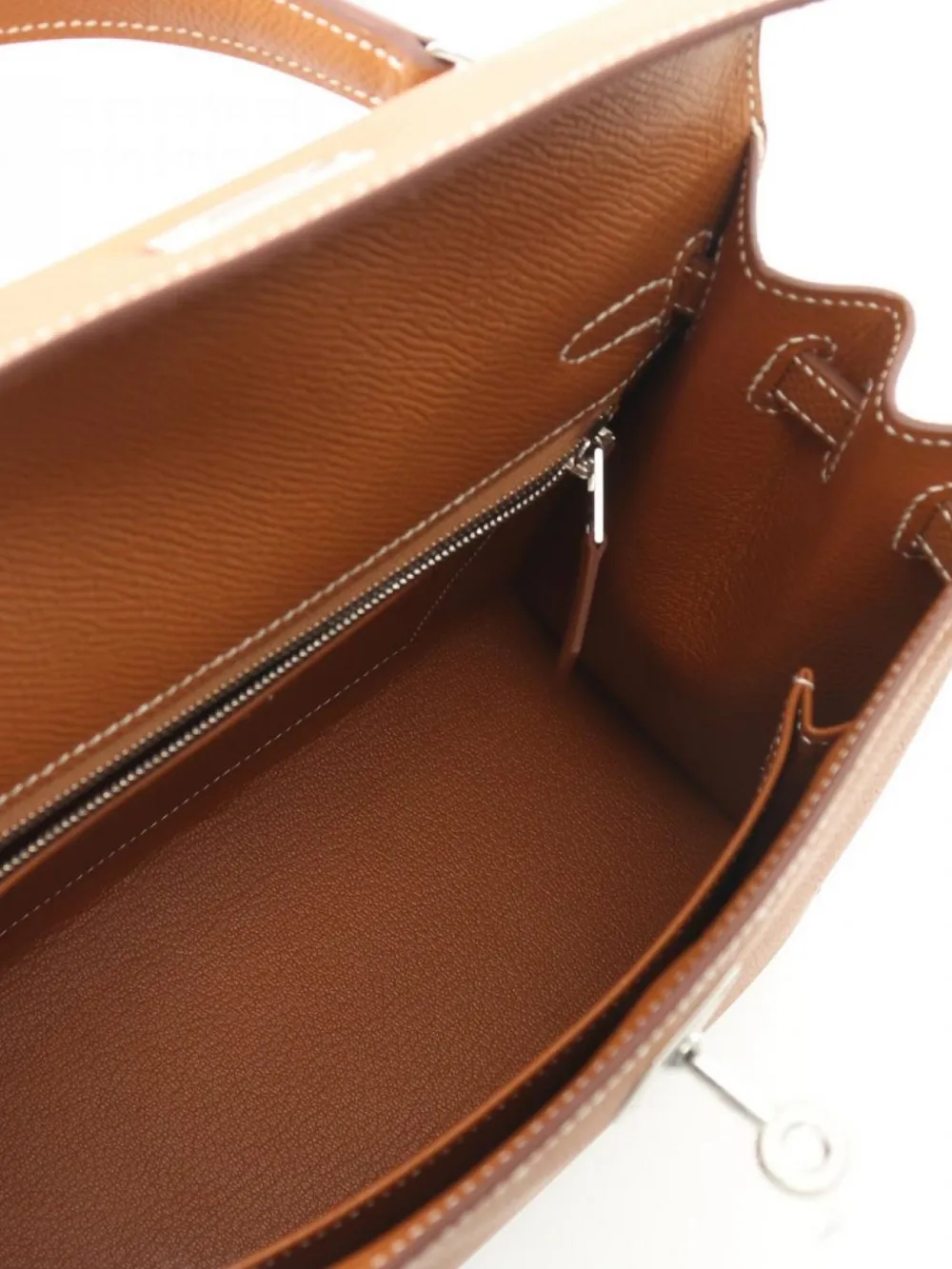 Pre-owned Hermes 2024 Kelly 25 Two-way Handbag In Brown