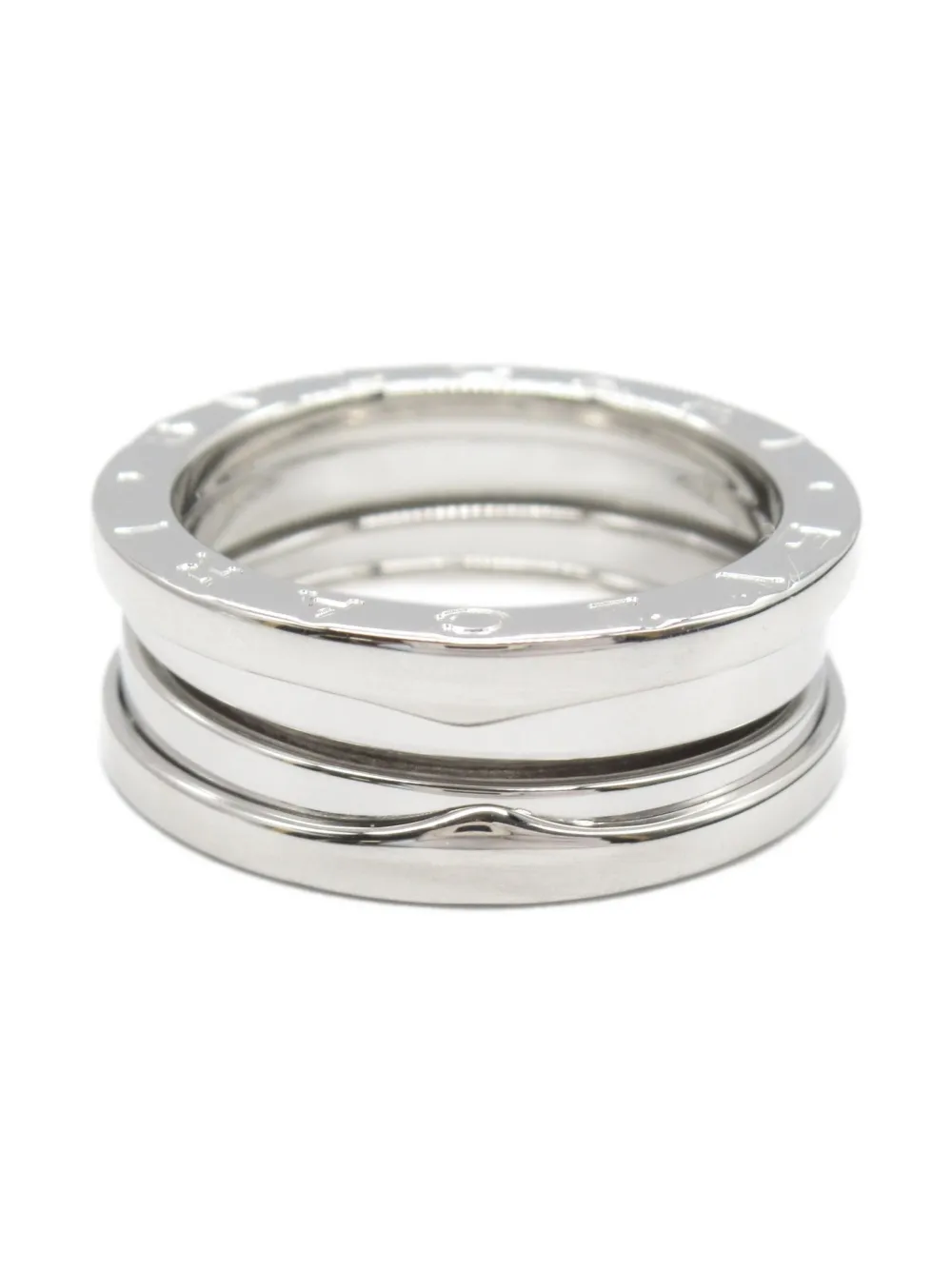 Bvlgari Pre-Owned 2010s ビー ゼロワン リング 18Kホワイトゴールド - シルバートーン Bvlgari Pre-Owned 2010s ビー ゼロワン リング 18Kホワイトゴールド - シルバートーン