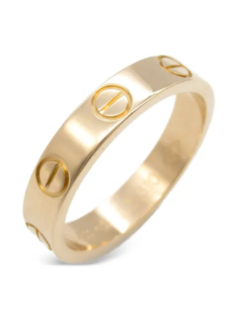 Cartier 2010s 18K rose gold mini Love ring