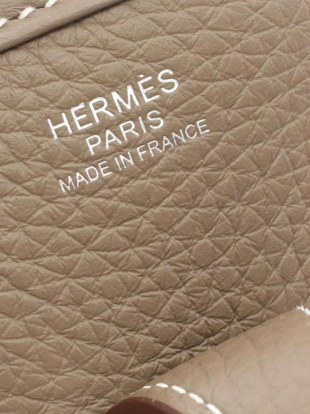 Pre-owned Hermes 2024 Evelyne 3 Troyes Pm Shoulder Bag In Brown
