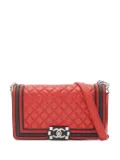 CHANEL Pre-Owned 2017-2018 Le Boy shoulder bag - Red