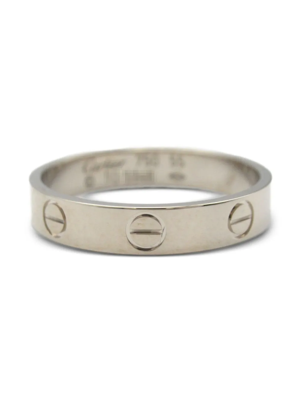 Cartier 2010s ミニ ラブ リング 18Kホワイトゴールド - SILVER Cartier 2010s ミニ ラブ リング 18Kホワイトゴールド - SILVER