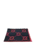 Gucci Pre-Owned 2000s GG pattern wool scarf - Blue