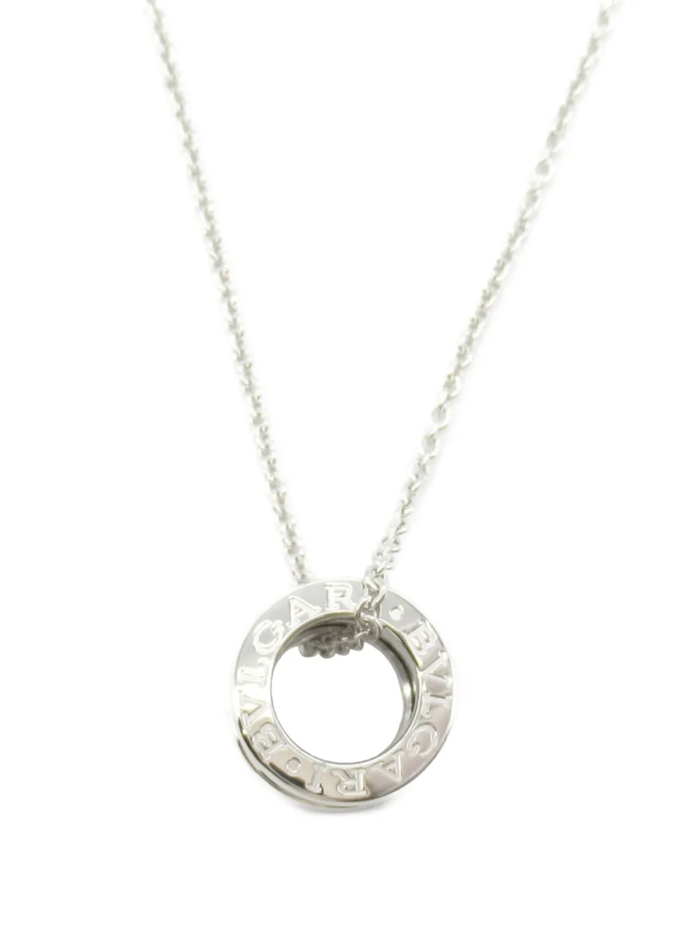 Bvlgari Pre-Owned ビー ゼロワン ネックレス 18Kホワイトゴールド - シルバートーン Bvlgari Pre-Owned ビー ゼロワン ネックレス 18Kホワイトゴールド - シルバートーン