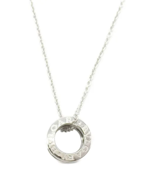 Bvlgari Pre-Owned 10's 18kt white gold B-zero1 necklace