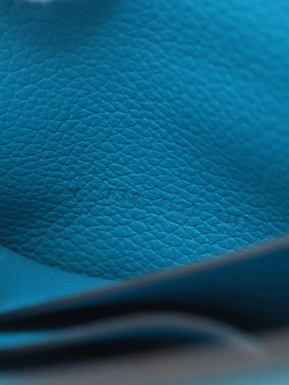 Pre-owned Hermes 2020 Lawris Bi-fold Wallet In Blue