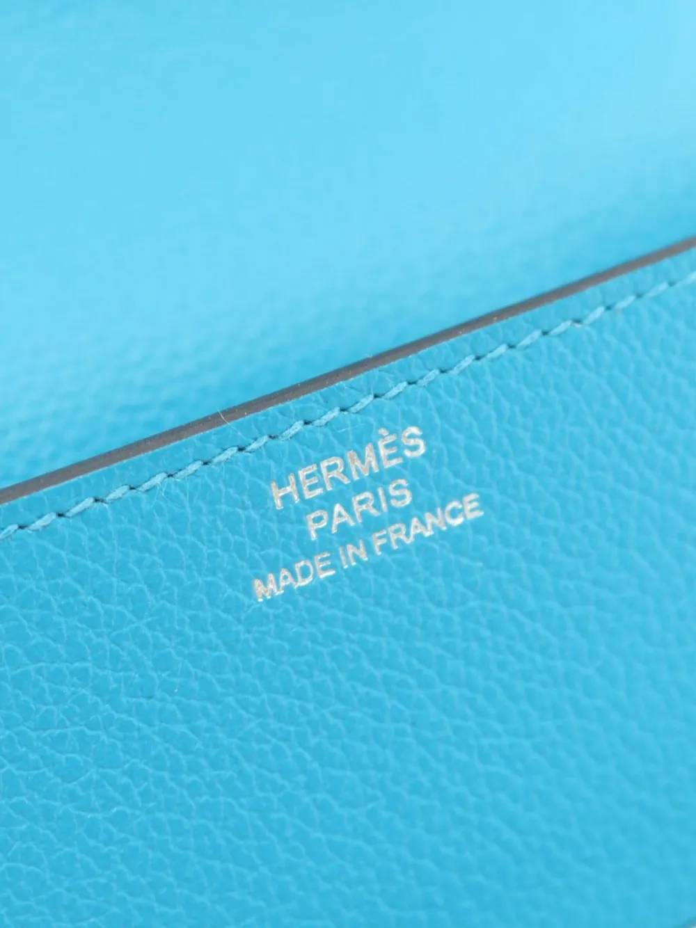Pre-owned Hermes 2020 Lawris Bi-fold Wallet In Blue