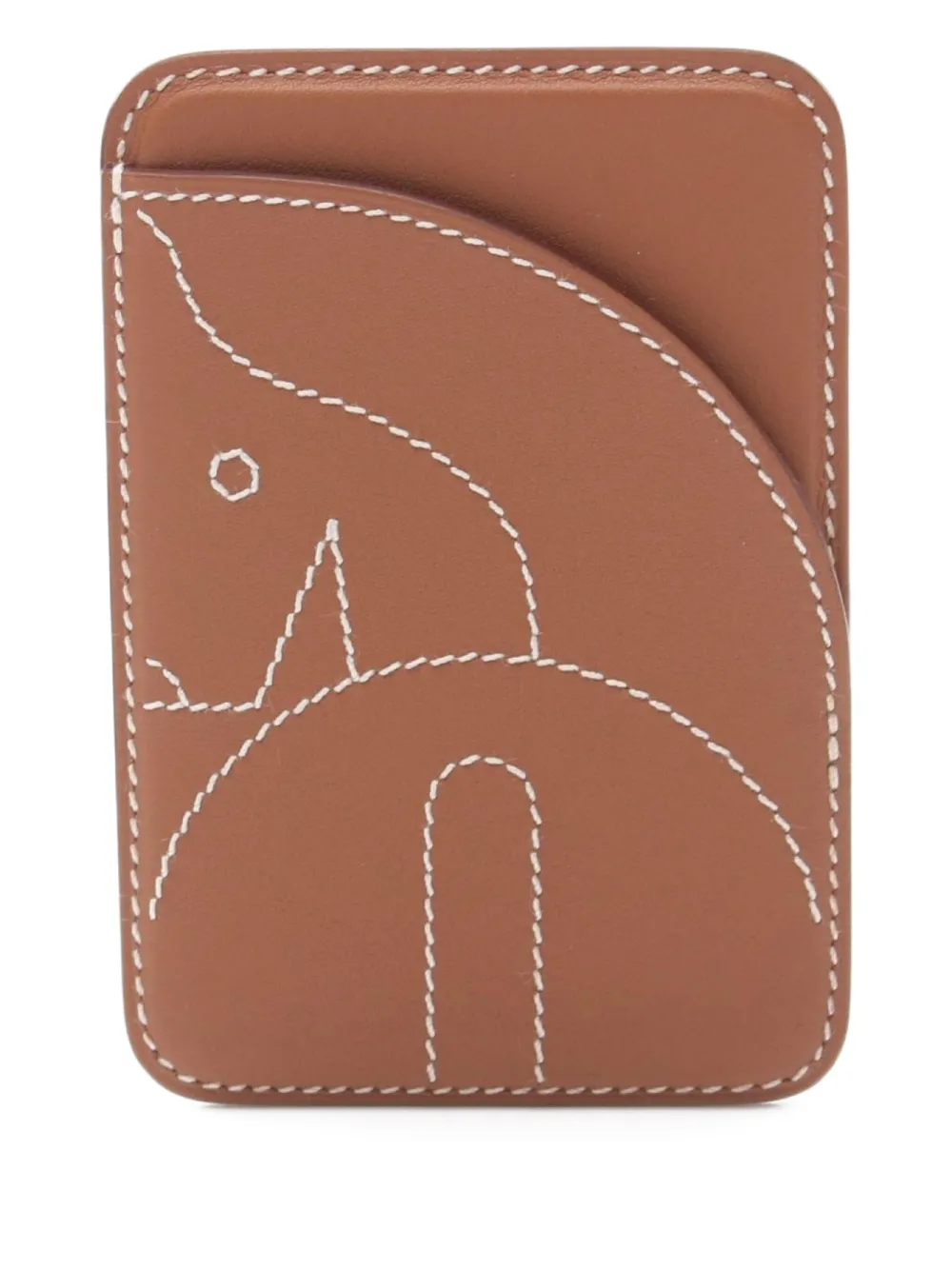 Hermès Pre-Owned 2023 Horse MagSafe カードケース - ブラウン Hermès Pre-Owned 2023 Horse MagSafe カードケース - ブラウン