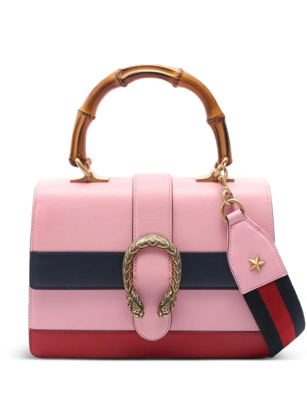 Gucci Pre-Owned 2010s バンブーディオニュソス 2way ハンドバッグ - ピンク Gucci Pre-Owned 2010s バンブーディオニュソス 2way ハンドバッグ - ピンク