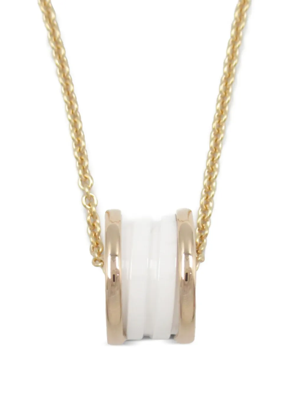 Bvlgari Pre-Owned 2010s ビー ゼロワン ネックレス 18Kローズゴールド - ゴールドトーン Bvlgari Pre-Owned 2010s ビー ゼロワン ネックレス 18Kローズゴールド - ゴールドトーン