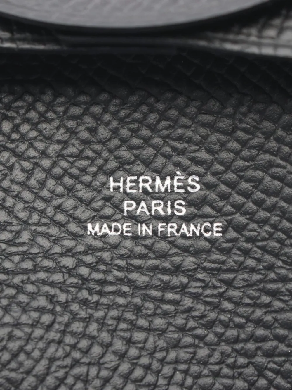 Pre-owned Hermes 2022 Bastia Change Purse In Black