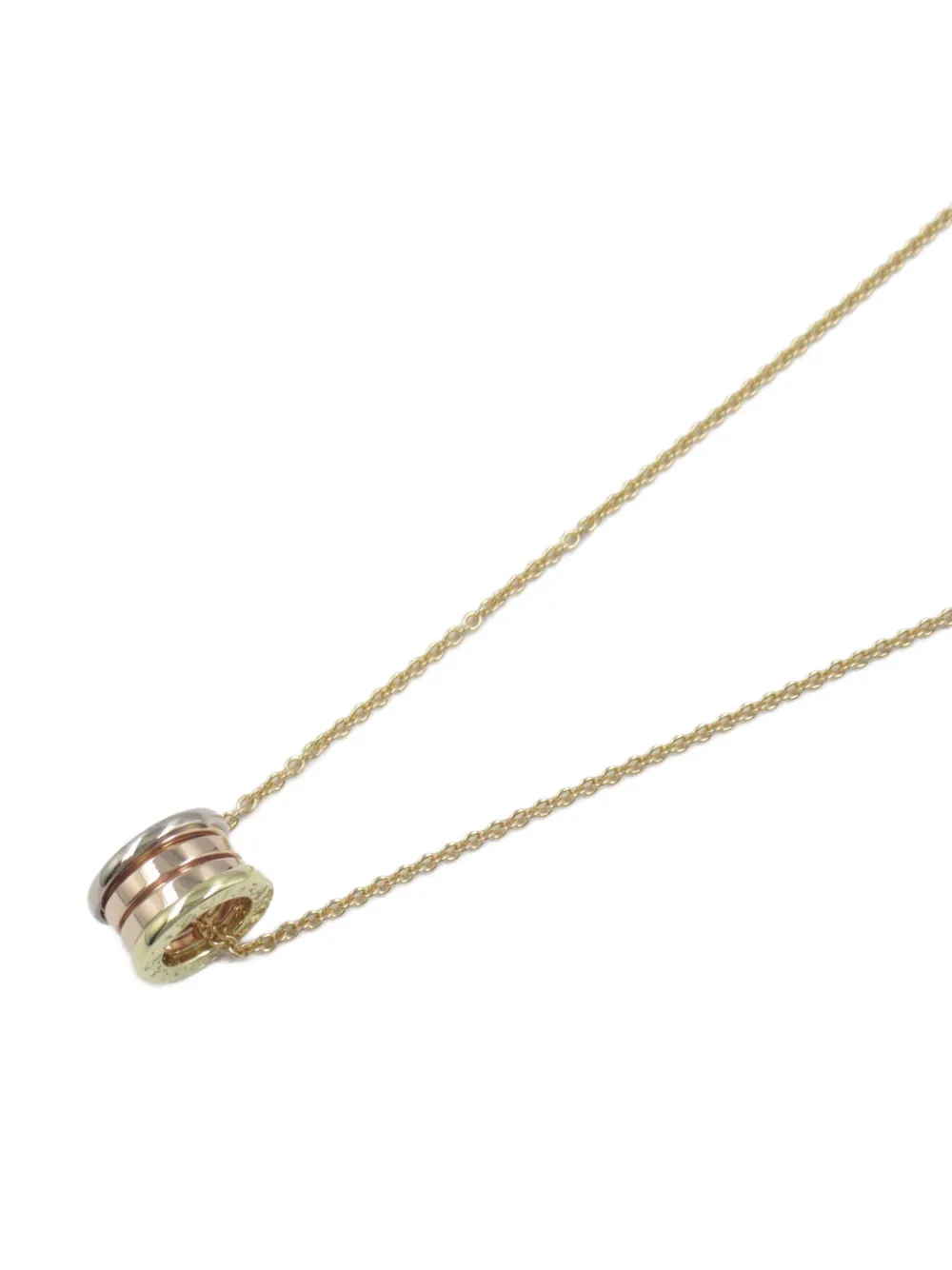 Pre-owned Bvlgari 10's 18kt Yellow Gold B-zero Perfect Mistake Necklace In 金色