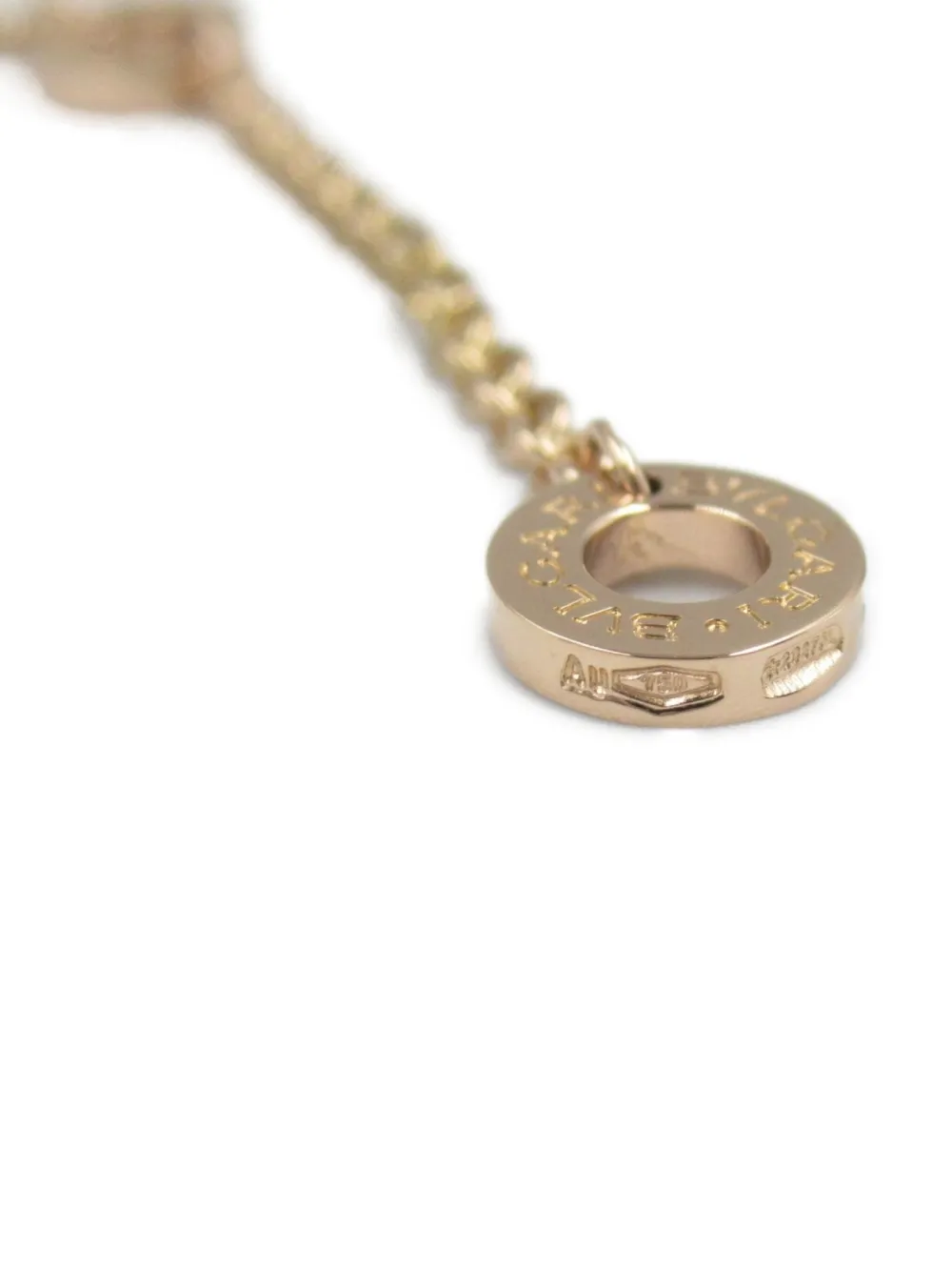 Pre-owned Bvlgari 10's 18kt Yellow Gold B-zero Perfect Mistake Necklace In 金色