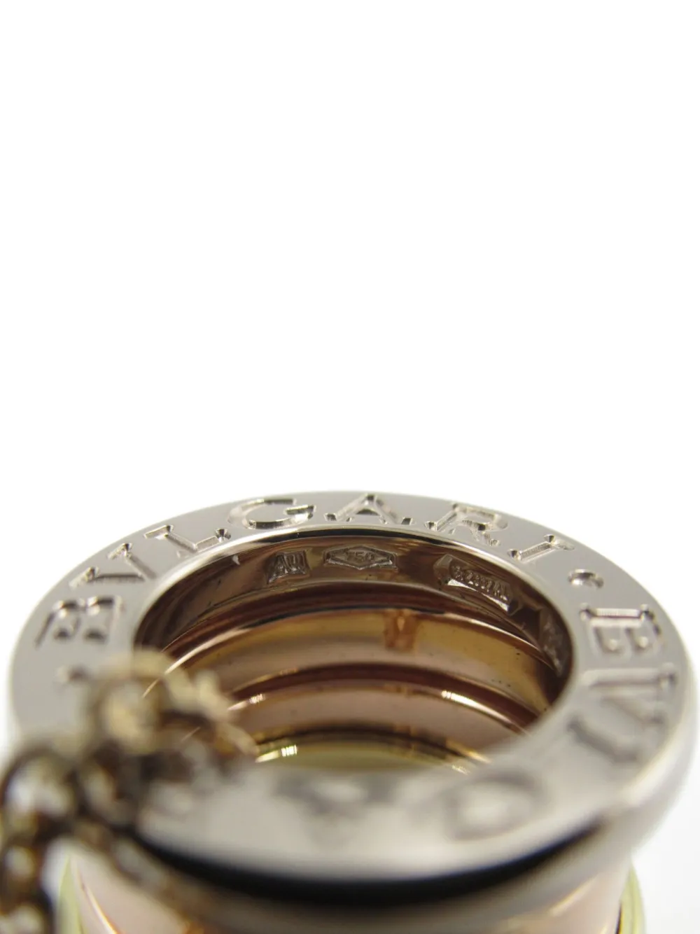 Pre-owned Bvlgari 10's 18kt Yellow Gold B-zero Perfect Mistake Necklace In 金色
