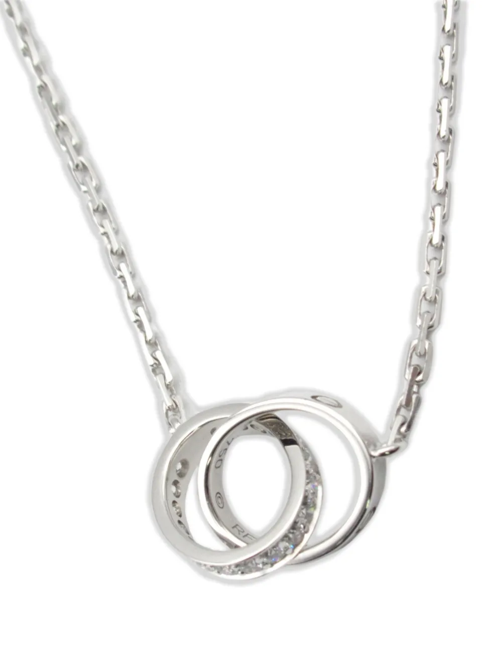Cartier 2010s ベビーラブ ダイヤモンド ネックレス 18Kホワイトゴールド - シルバートーン Cartier 2010s ベビーラブ ダイヤモンド ネックレス 18Kホワイトゴールド - シルバートーン