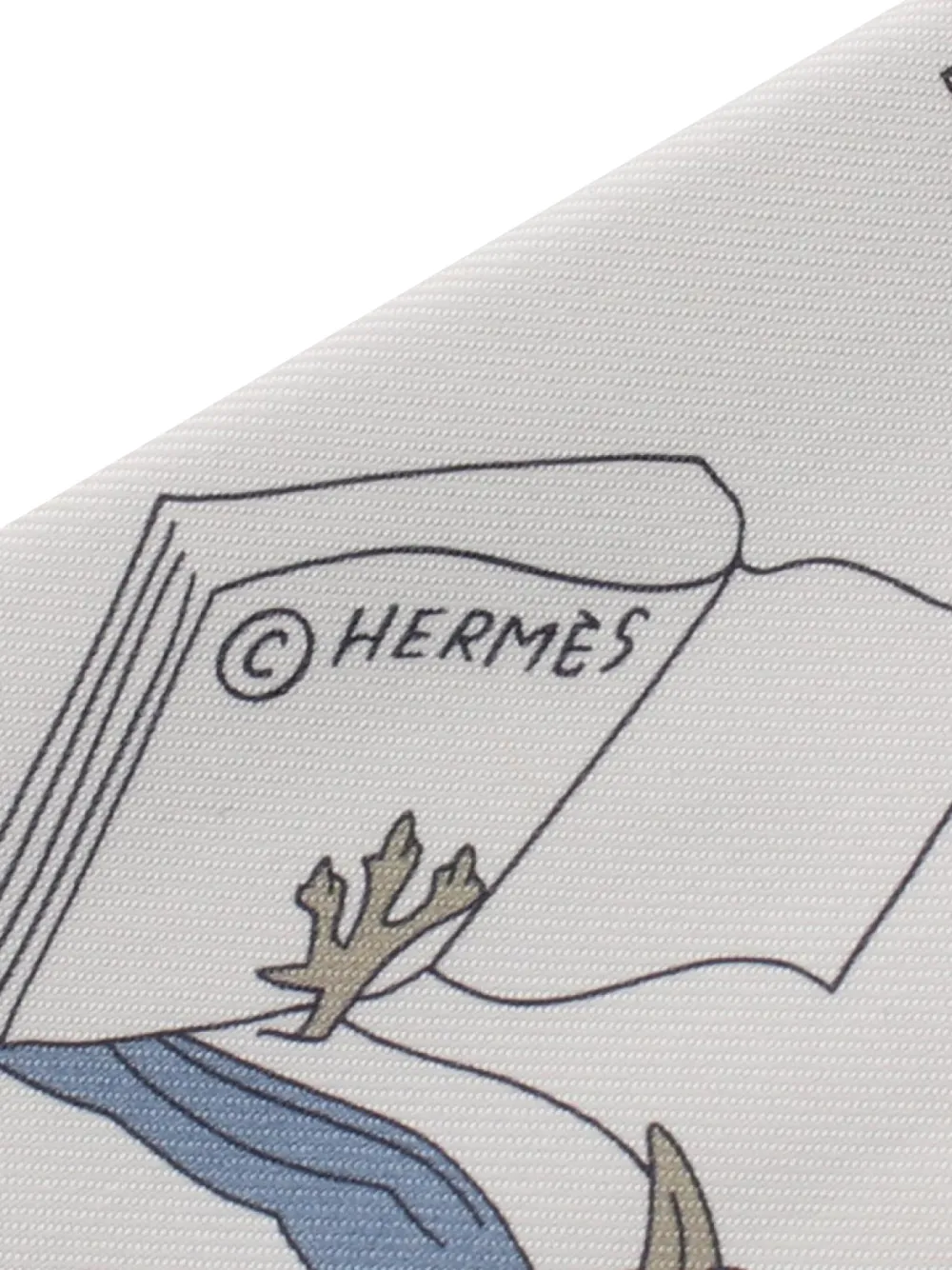 Hermès Pre-Owned 2010s A Vos Crayons Carre Libre twilly | Image 2