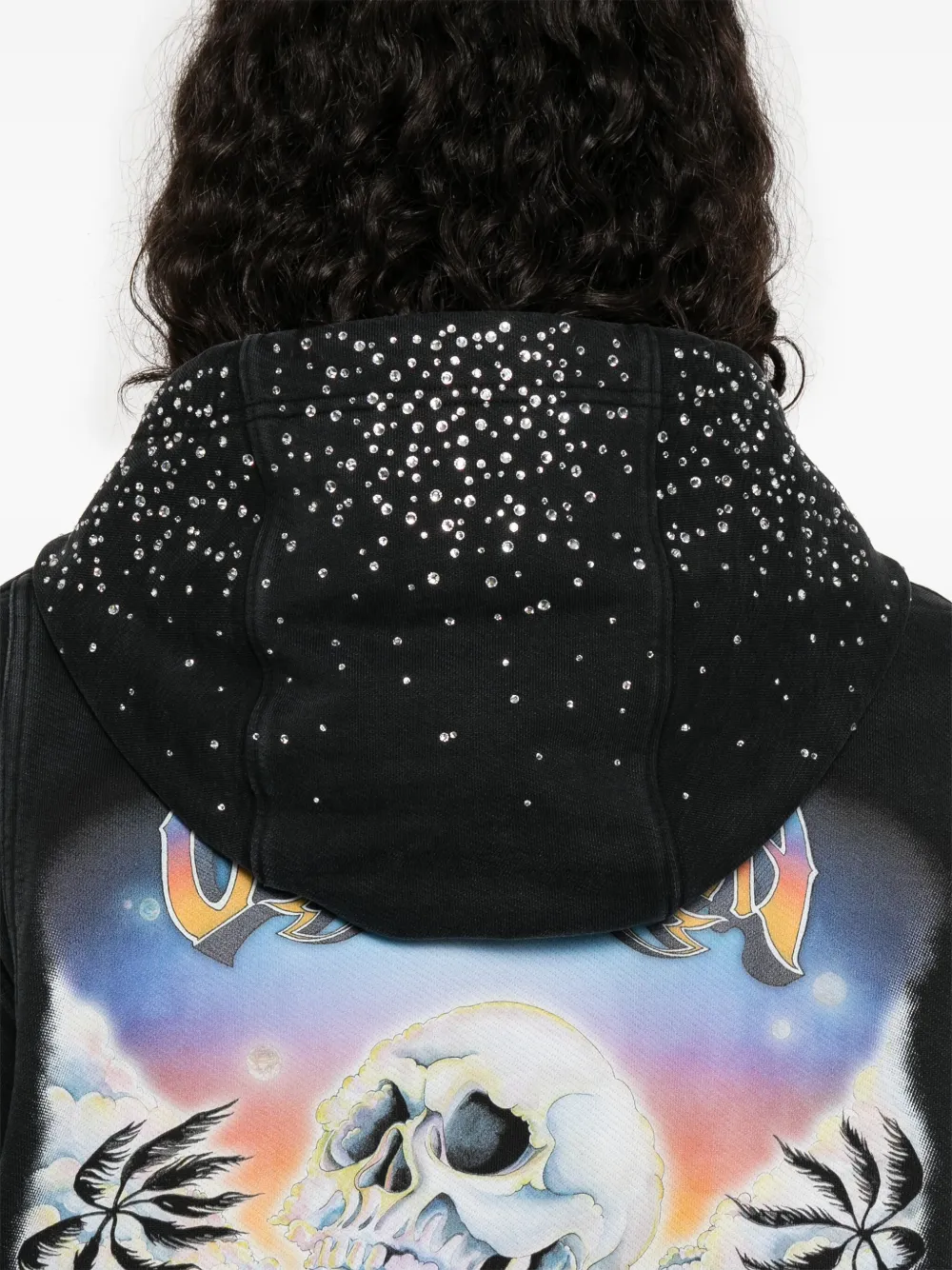 Casablanca Hoodie van biologisch katoen 01 FADED BLACK