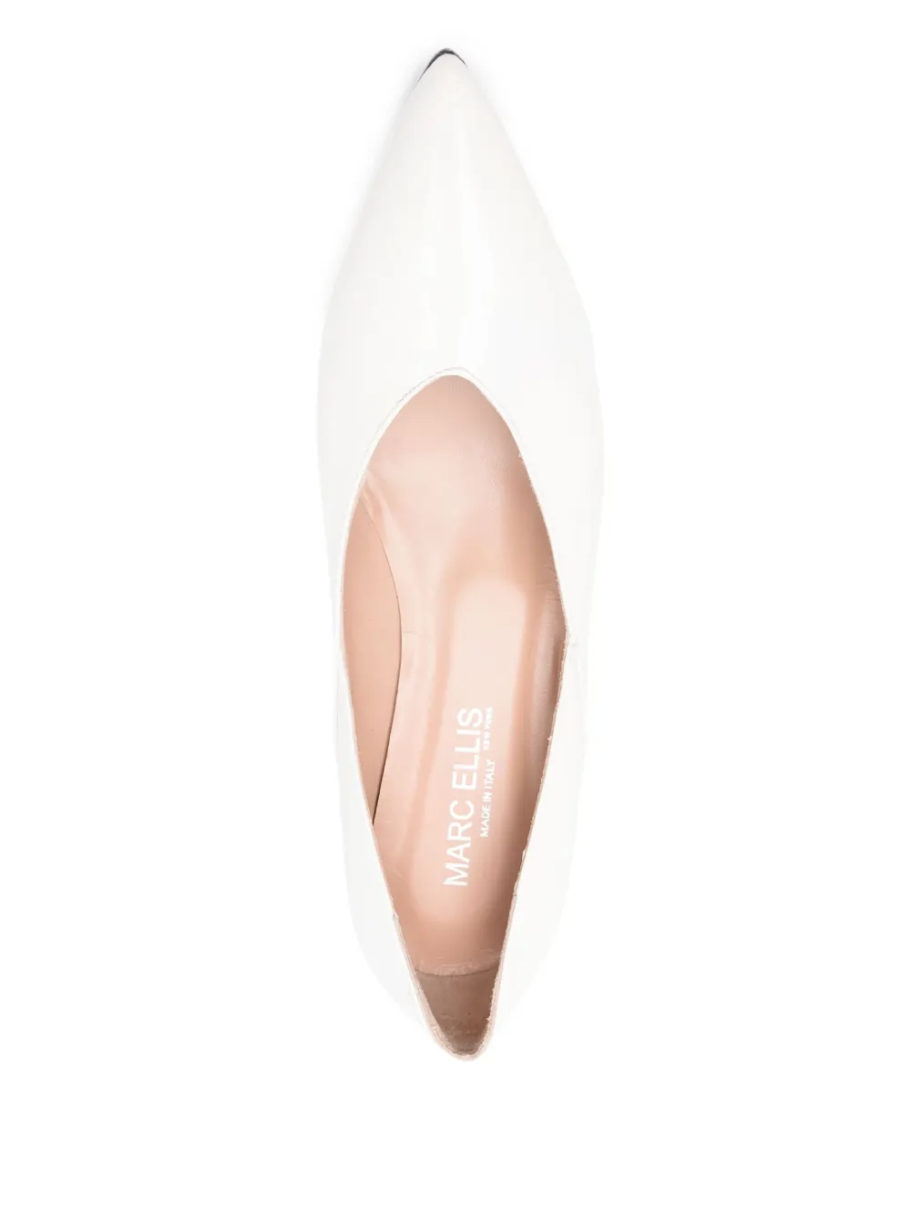 Marc Ellis 45mm leather pumps White