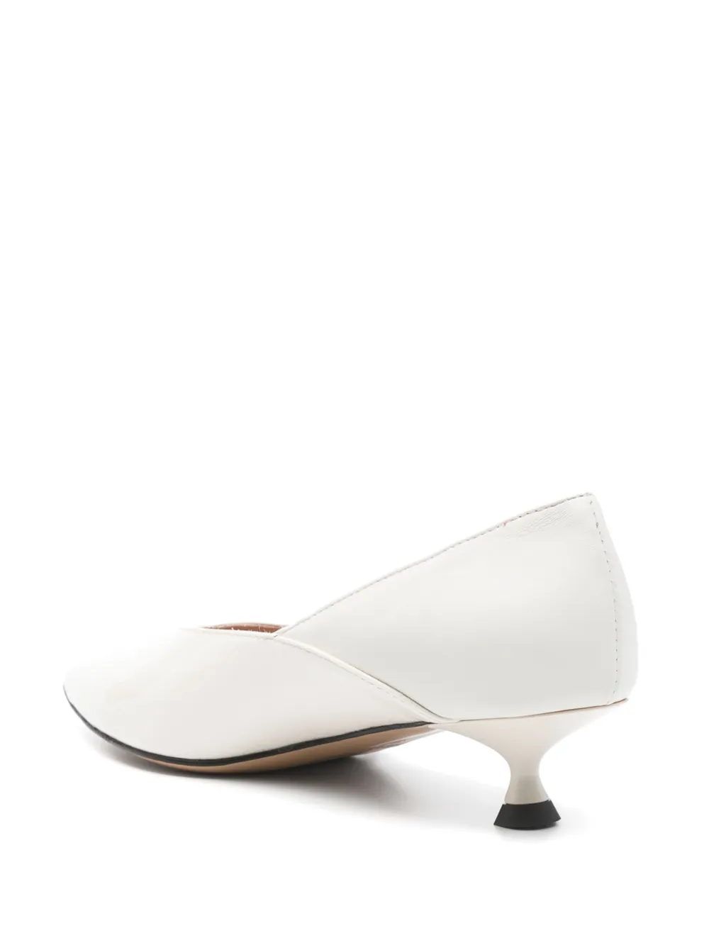 Marc Ellis 45mm leather pumps White