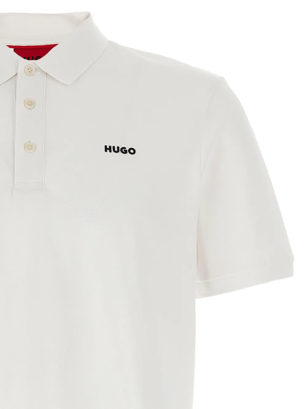 Hugo Boss Donos222 Polo Shirt In White
