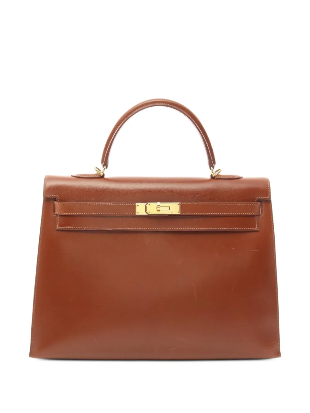 Hermès Pre-Owned 2001 ケリー 35 2wayハンドバッグ - ブラウン Hermès Pre-Owned 2001 ケリー 35 2wayハンドバッグ - ブラウン