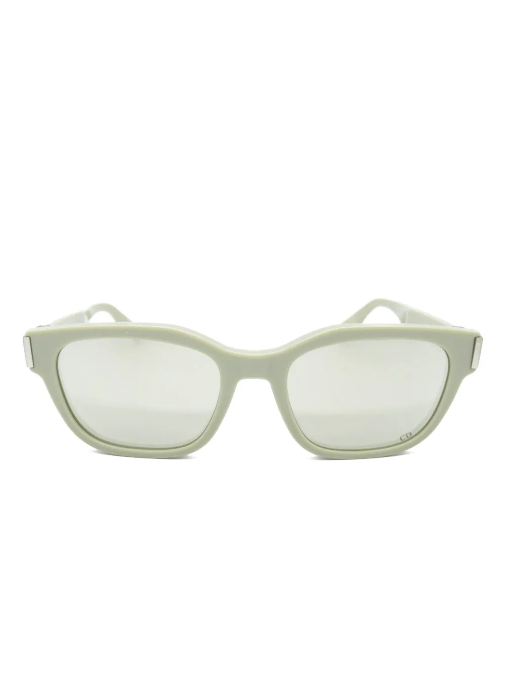 Christian Dior Pre-Owned 2020s logo-plaque square sunglasses | Green | Image 1