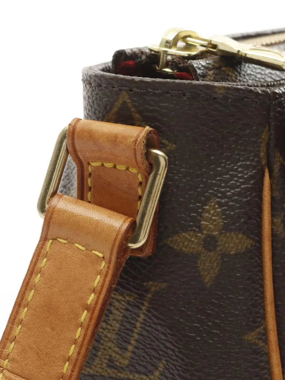 Pre-owned Louis Vuitton 2000s Viva Cite Pm Shoulder Bag In Brown