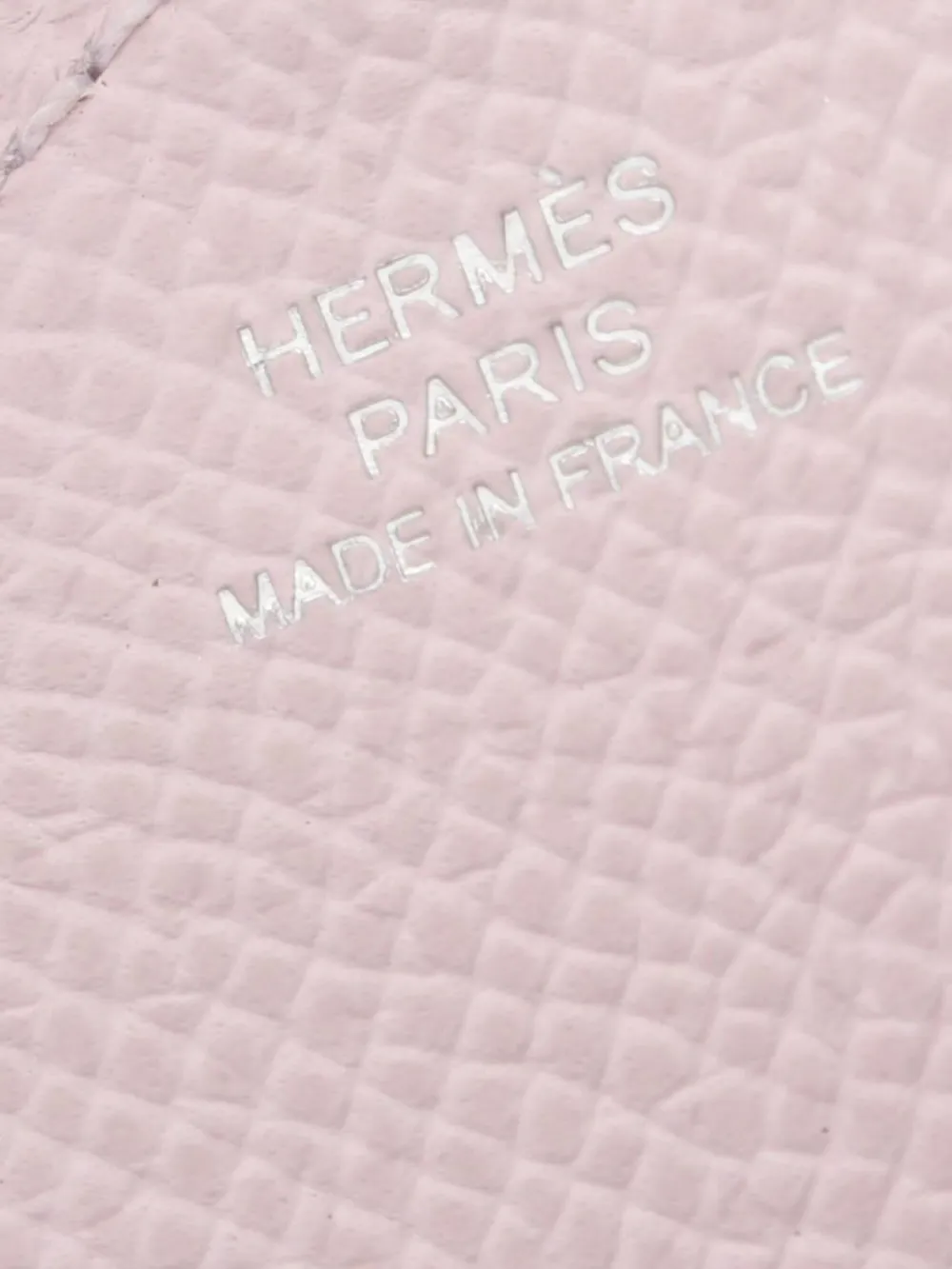 Pre-owned Hermes 2024 Poulpe Keyring In Pink