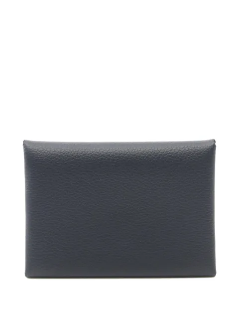 Hermès Pre-Owned 2024 Calviduo Bleu Nui coin purse