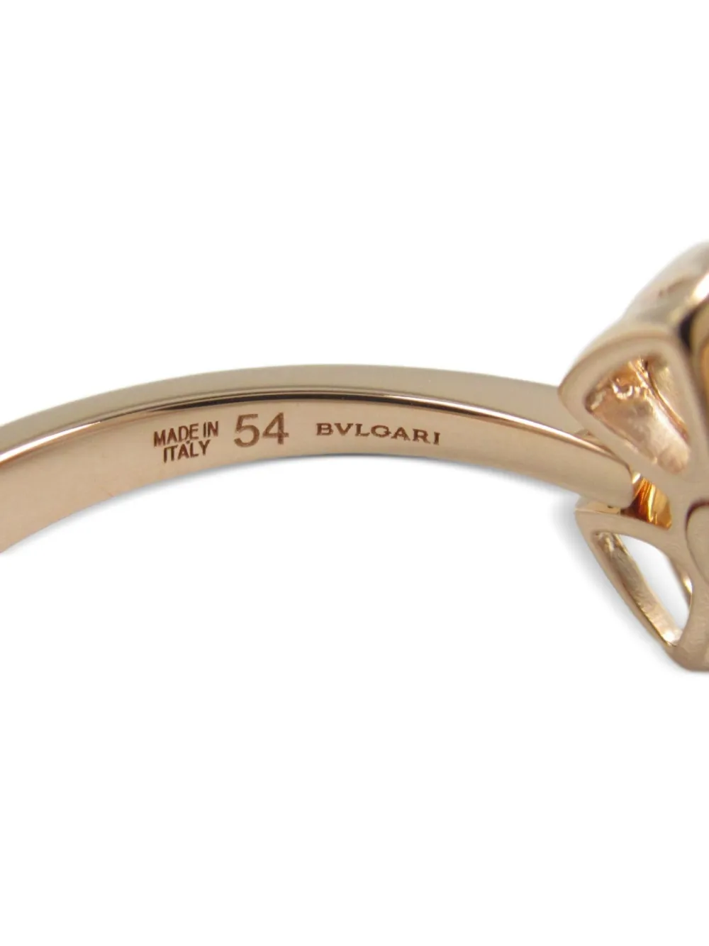 Pre-owned Bvlgari 2010s 18k Rose Gold Fiorever Diamond Ring In 粉色