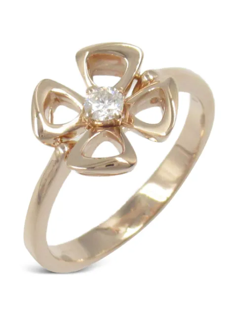 Bvlgari Pre-Owned 2010s 18K rose gold Fiorever diamond ring