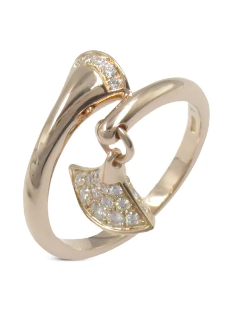 Bvlgari Pre-Owned anillo Diva Dream en oro rosa de 18kt con diamantes 2010