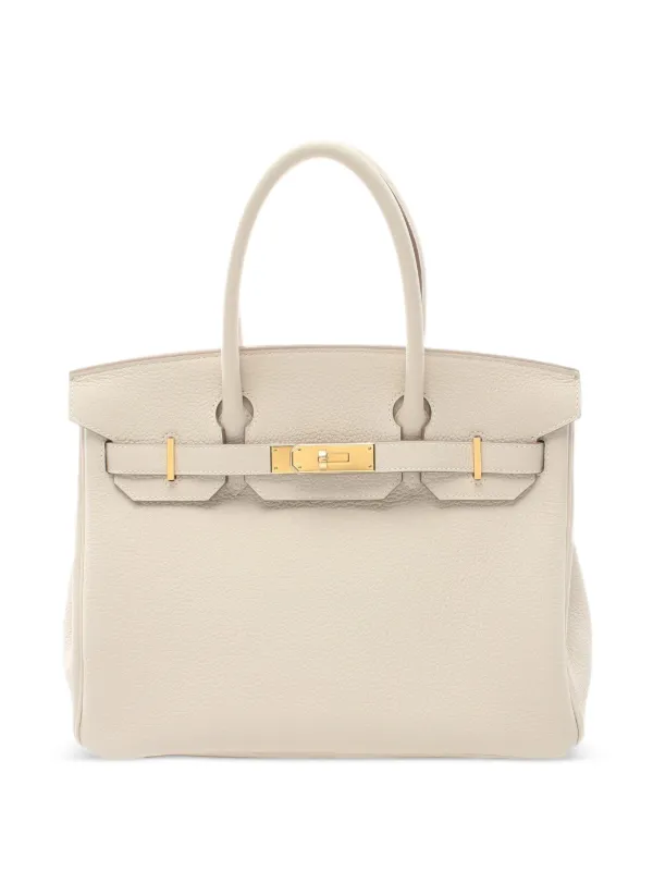 Hermès Pre-Owned Borsa a Mano Birkin 30 2024 Bianco FARFETCH IT