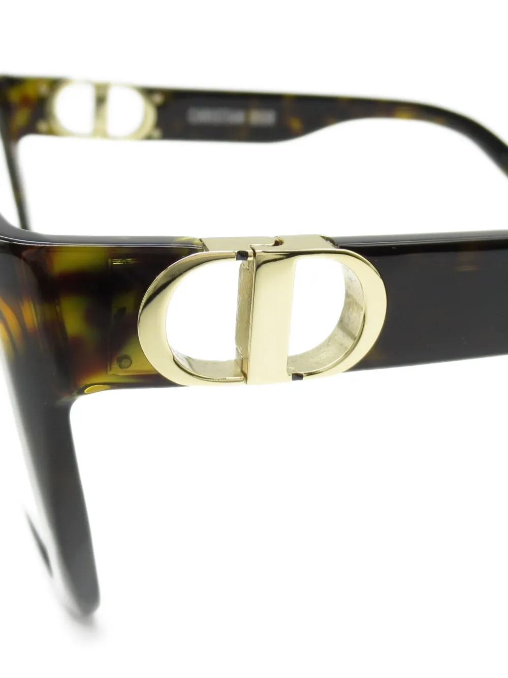 Pre-owned Dior 2020s Tortoiseshell-effect Glasses In Brown