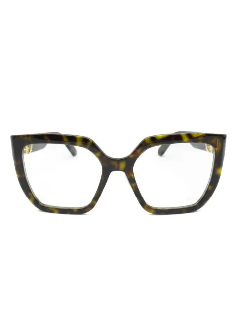 Christian Dior Pre-Owned lunettes de vue à effet écailles de tortue (années 2020)