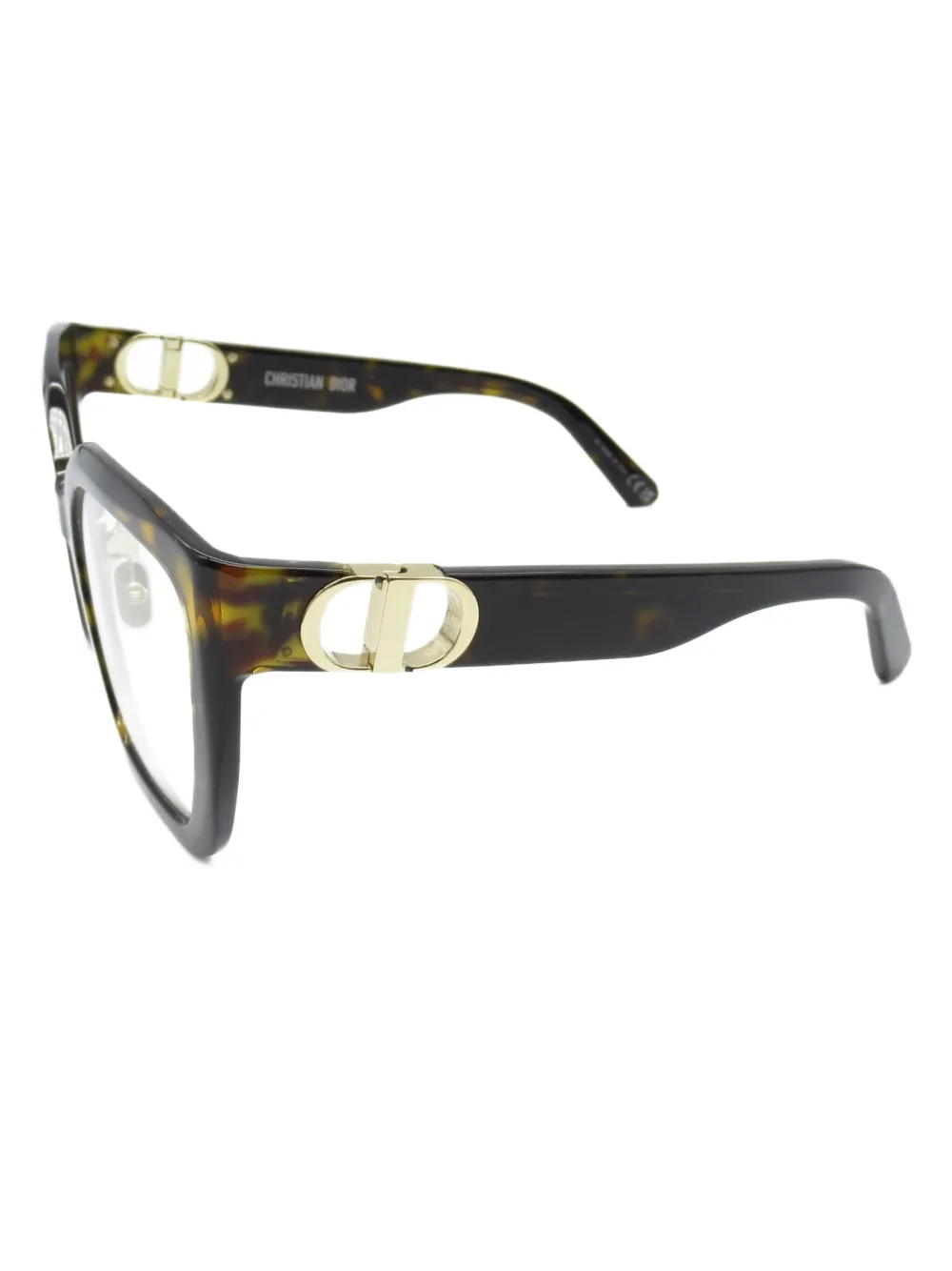 Christian Dior Pre-Owned lunettes de vue à effet écailles de tortue (années 2020) | Homme | Image 2