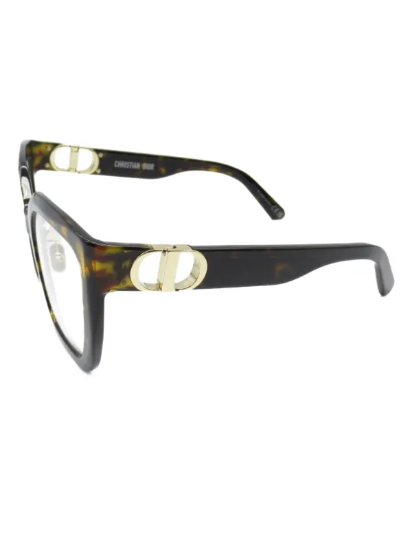 Christian Dior Pre-Owned Lunettes De Vue à Effet Écailles De