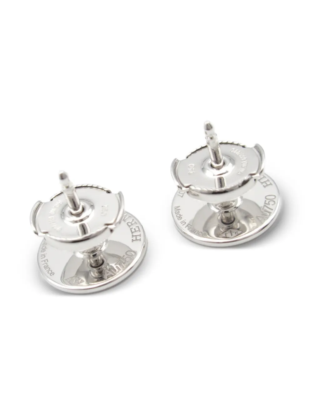 Hermès Pre-Owned aretes Gambade en oro blanco de 18kt con diamantes 10 | Image 2