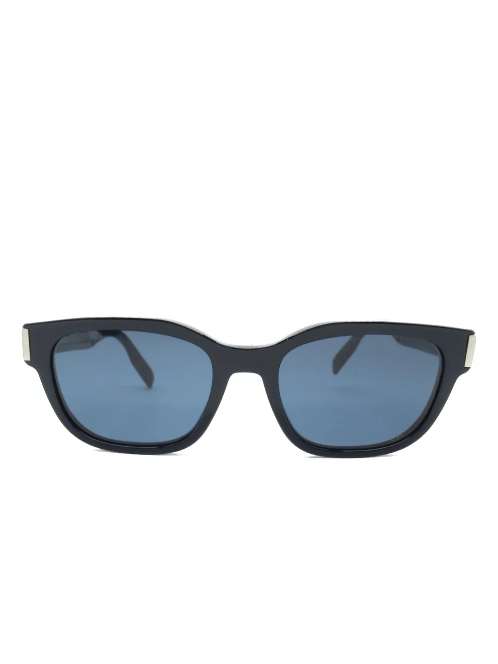Christian Dior Pre-Owned 2020s ロゴプレート サングラス - ブルー Christian Dior Pre-Owned 2020s ロゴプレート サングラス - ブルー