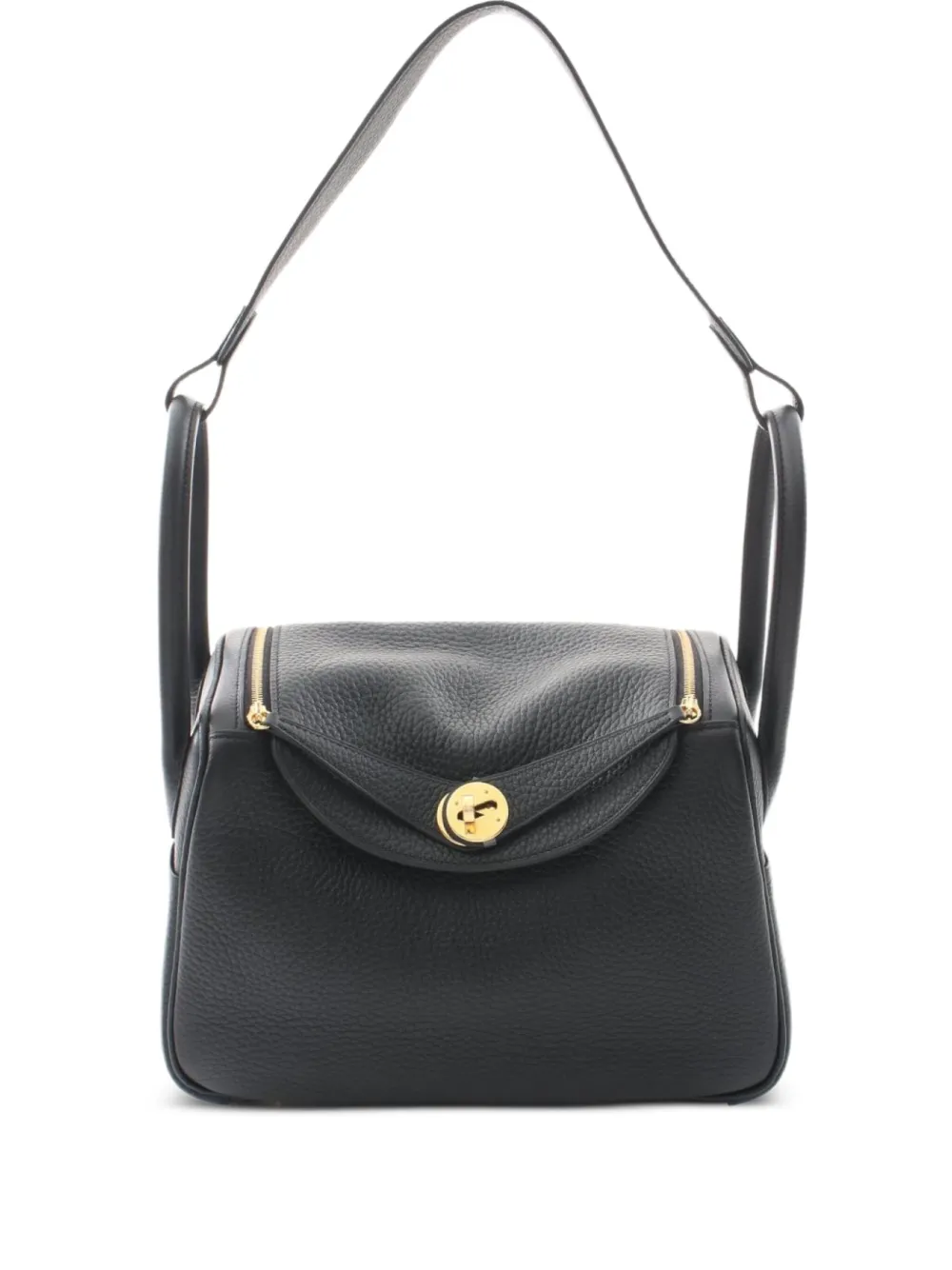 Hermès Pre-Owned 2024 リンディ 26 2way ハンドバッグ - ブラック Hermès Pre-Owned 2024 リンディ 26 2way ハンドバッグ - ブラック