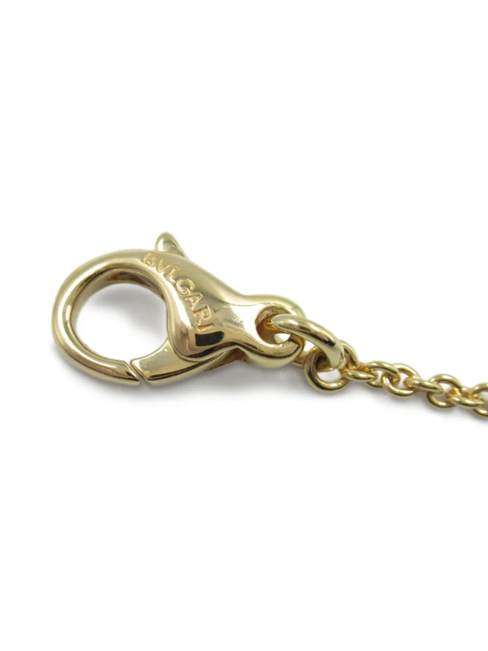 Pre-owned Bvlgari 10's 18kt Yellow Gold Parentesi Necklace