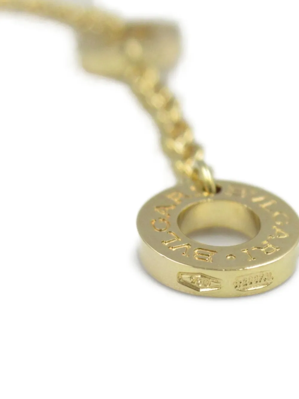 Pre-owned Bvlgari 10's 18kt Yellow Gold Parentesi Necklace