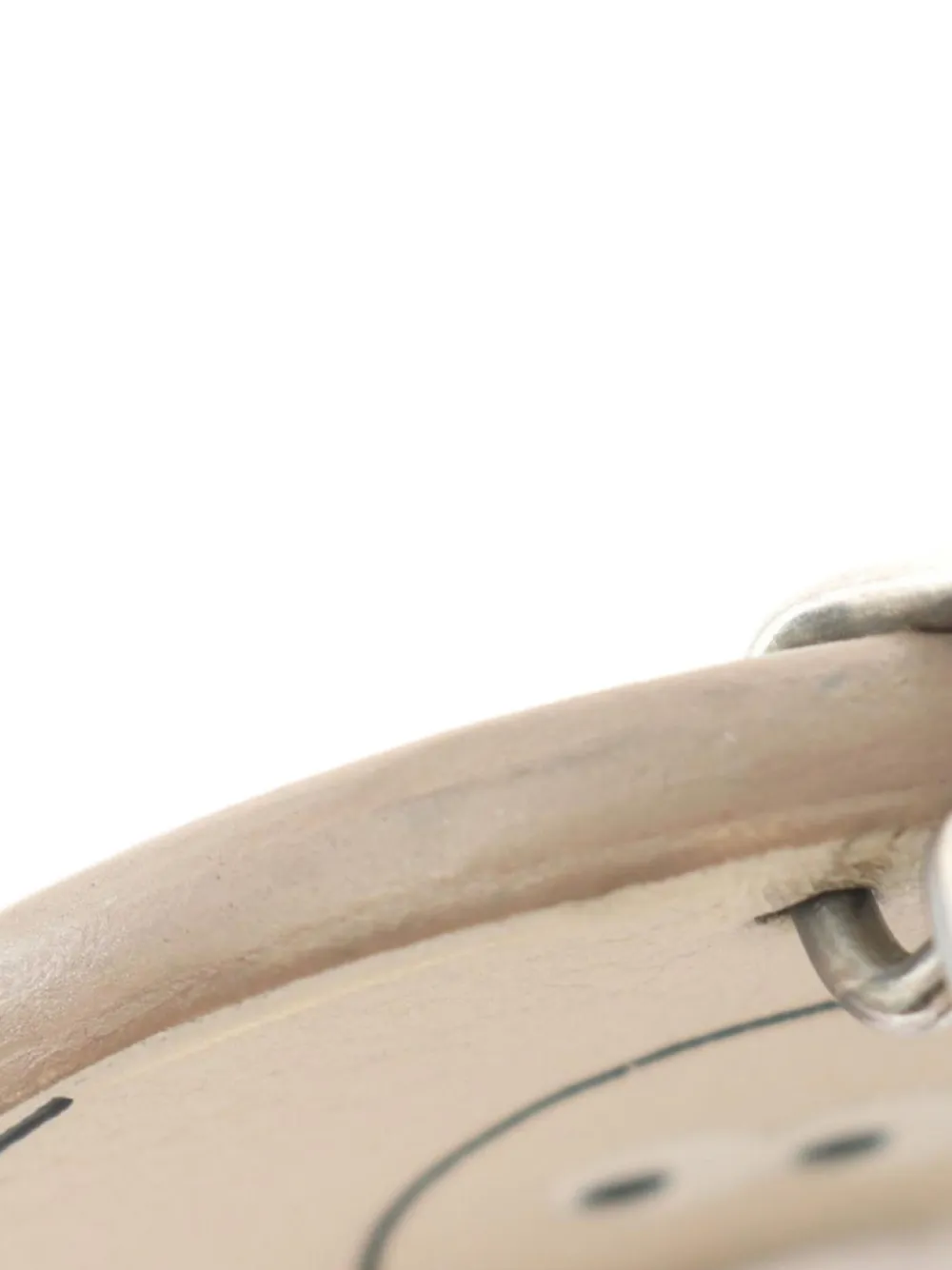 Pre-owned Hermes 2010s Snake Bag Charm In Neutrals