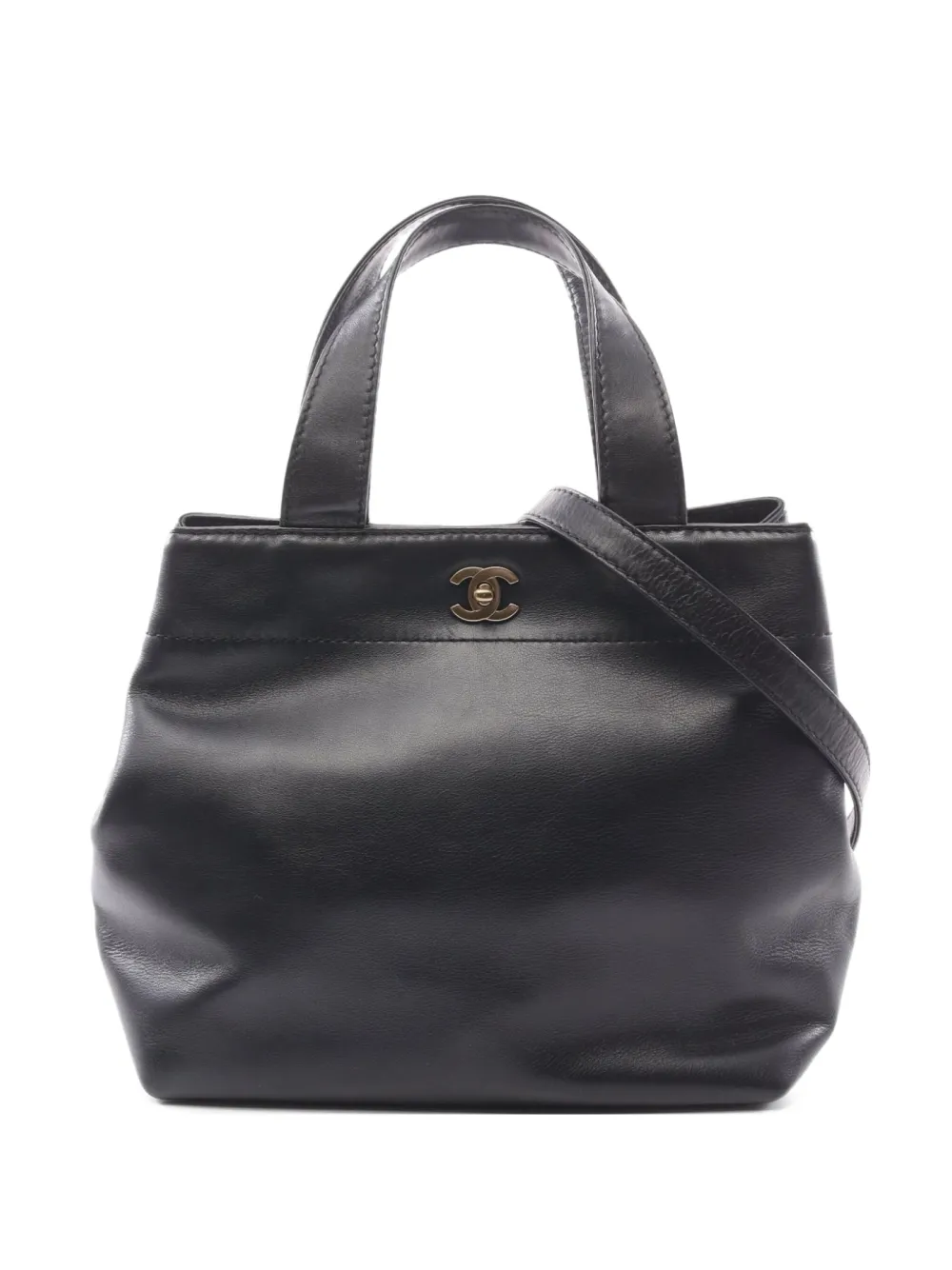 CHANEL Pre-Owned 2002-2003 ココマーク ハンドバッグ - ブラック CHANEL Pre-Owned 2002-2003 ココマーク ハンドバッグ - ブラック