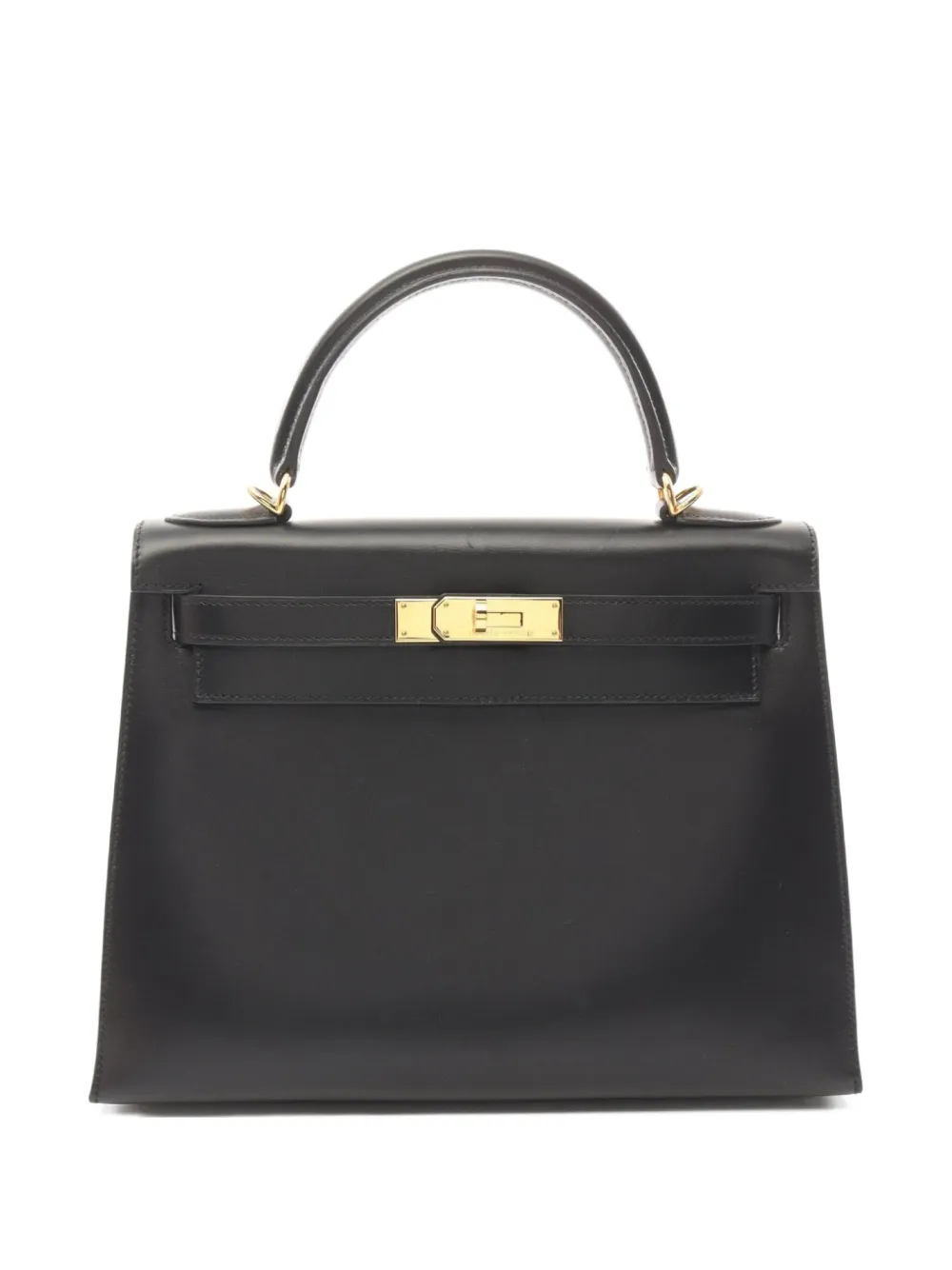 Hermès Pre-Owned 2002 ケリー 28 ハンドバッグ - ブラック Hermès Pre-Owned 2002 ケリー 28 ハンドバッグ - ブラック