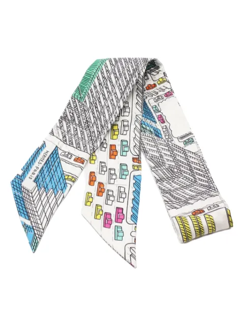 Hermès Pre-Owned 2000s PANTIN CITY ribbon scarf 